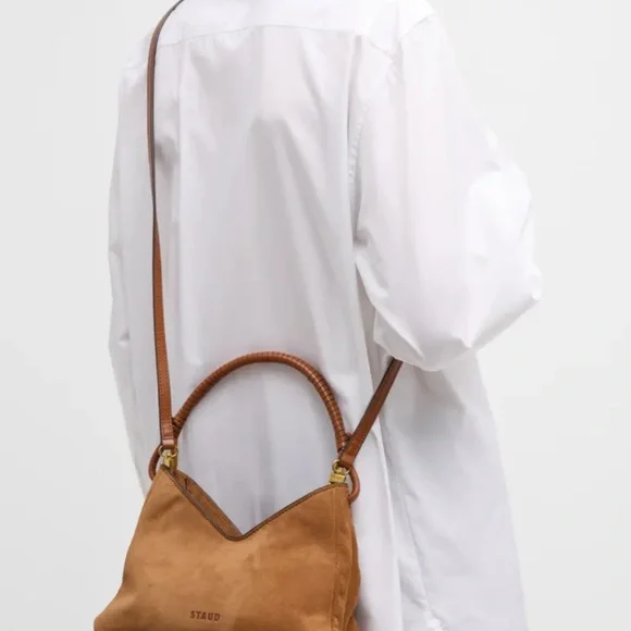 STAUD STAUD
Valerie Zip Suede Shoulder Bag - Picture 10 of 13